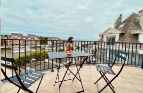 Superbe appartement 4 personnes Le Pouliguen avec vue magnifique sur le port et la mer